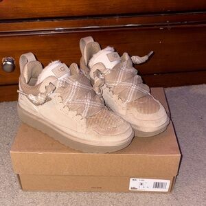 UGG Tan Lace-Up Sneakers